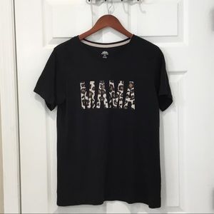 LEOPARD PRINT MAMA SHIRT